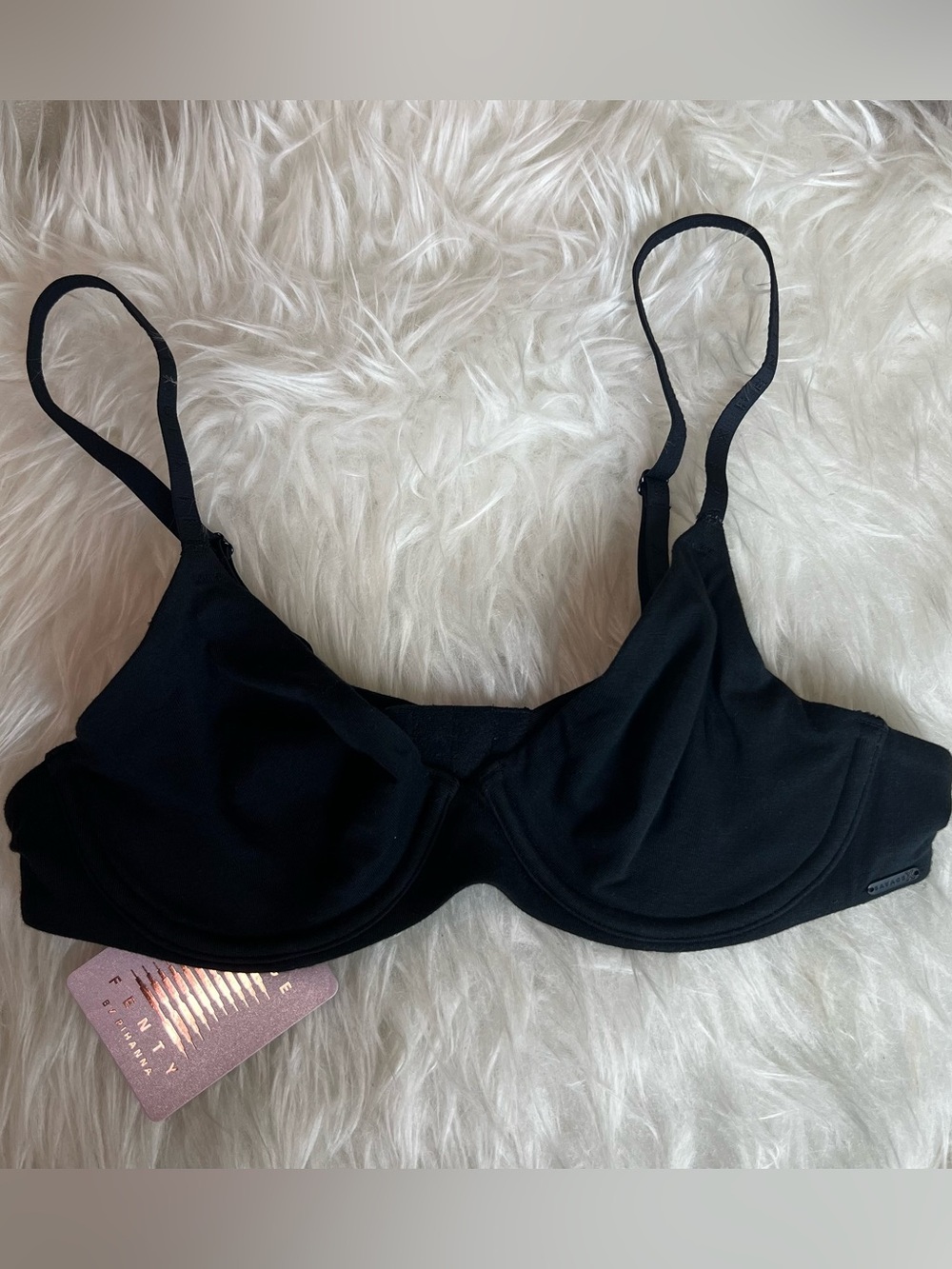 Savage X Fenty Black Classic Underwire Bra Size 34A